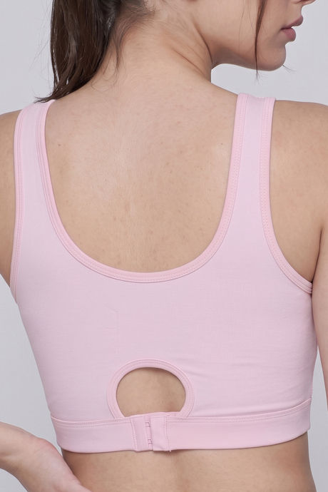 Zelocity Low Impact Quick Dry Sports Bra - Pale Lilac — image 4